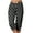 Black, variant on Fartey Capri Legggings for Women Elastic Waist Summer Polka Dot Joggers Pants with Pockets Skinny Comfy Stretchy Beach Holiday Cropped Trousers