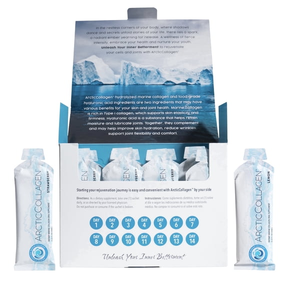 ARCTICCOLLAGEN™ - Lemon | Arctic Collagen Wellness & Beauty | 8000 mg Hydrolyzed Marine Collagen Liquid Supplement