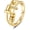 gold, variant on Anxiety Ring, Fidget Ring for Women Funny Fidget Rings Men and Women Anti Anxiety Stress Worry, Adjustable Size Adjustable Stress Spinner Anxiety Ring for Couple（golden/silvery） 6mm & 4.5mm