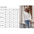 thumbnail image 4 of Womens Sweaters Pullover Oversized Deep V Neck Off Shoulder Tops Long Sleeves Loose Knit Sweater, 4 of 6