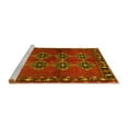 thumbnail image 2 of Ahgly Company Machine Washable Indoor Rectangle Abstract Yellow Contemporary Area Rugs, 5' x 7', 2 of 4