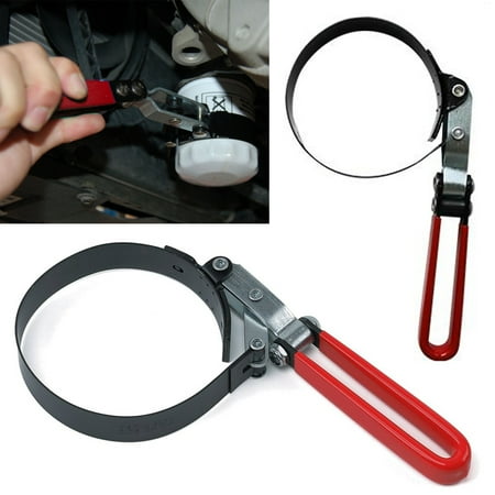 

Swivel Oil Filter Wrench Adjustable 3-7/16 To 3-3/4 Stainless Steel Auto Tool