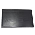 thumbnail image 1 of Japanese Style Wooden Serving Tray Drinks Fruit Medium Black, 1 of 8