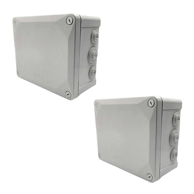 Caja Estanca Argos 2 Pzs Conos Tornillos 22.5x17.5x10 IP55 blanco
