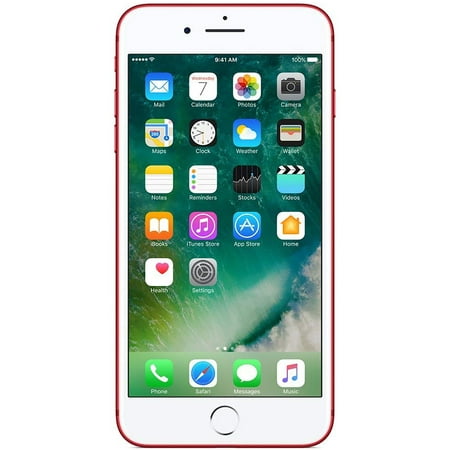 Restored Apple iPhone 7 Plus 128GB Red GSM Unlocked (AT&T + T-Mobile) Smartphone (Refurbished)