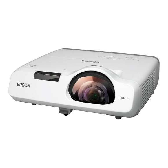Epson PowerLite 520 - 3LCD projector - 2700 lumens (white) - 2700 lumens (color) - XGA (1024 x 768) - 4:3 - short-throw fixed lens - LAN - with 2 years Epson Road Service Program - Epson Brighter Futures Education Program