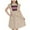 Beige A, variant on Edvintorg Dresses for Girls Summer Ethnic Style Round Neck Sleeveless Loose Casual Dress Cute Flying Sleeve Beach Dress 2-8 Years