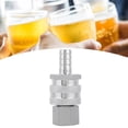 thumbnail image 1 of Conector de equipo de desconexión rápida, acero inoxidable resistente al agua, rosca hembra NPT de 1/2 pulg. + Lengüeta de 1/2 pulg. Para bomba de cerveza, reemplazo perfecto del conector antiguo Khall 1.0122E+12, 1 of 6