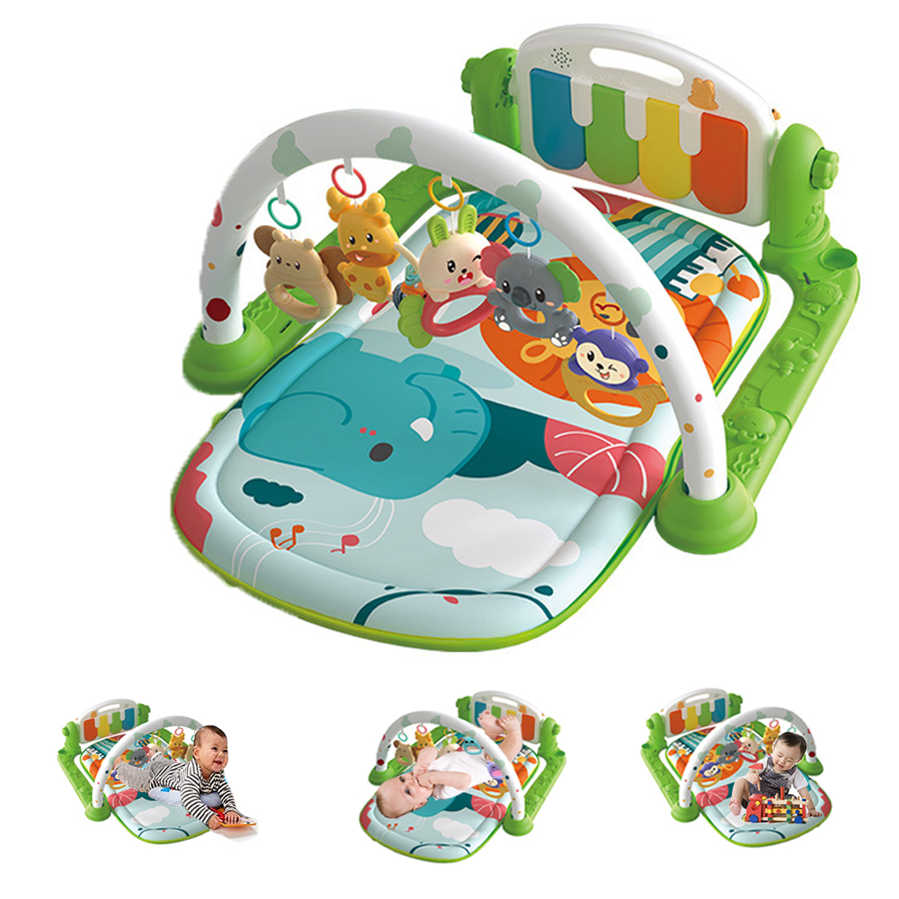3in1 Baby Play Mat & Activity Gym For Infant,Kick and Play Piano Play