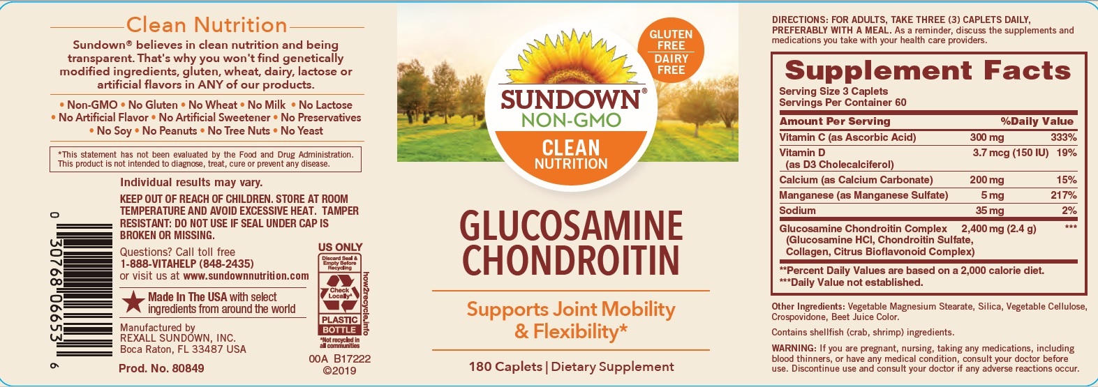 Sundown Naturals Glucosamine Supplements, Caplets, 180 Count - image 5 of 5