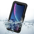 thumbnail image 3 of Premium Waterproof Sealed Hard Case for Apple iPhone XR with Plastic Screen Cover For Swimming, Camping, Outdoor Use (Black), 3 of 4