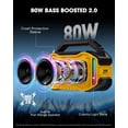 thumbnail image 2 of Altavoz Bluetooth ANCOON de 80 W de potencia máxima con 20 horas de reproducción IPX6, 2 of 8