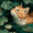 Cat, variant on Orange Cat In Monet Water Lilies Canvas Print, Funny Impressionism Bedroom Bathroom Home Wall Decor Art