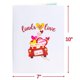 thumbnail image 3 of Tarjeta pop-up de papel Paper Love 3D Truck Romántico 25 x 18 cm, 3 of 8