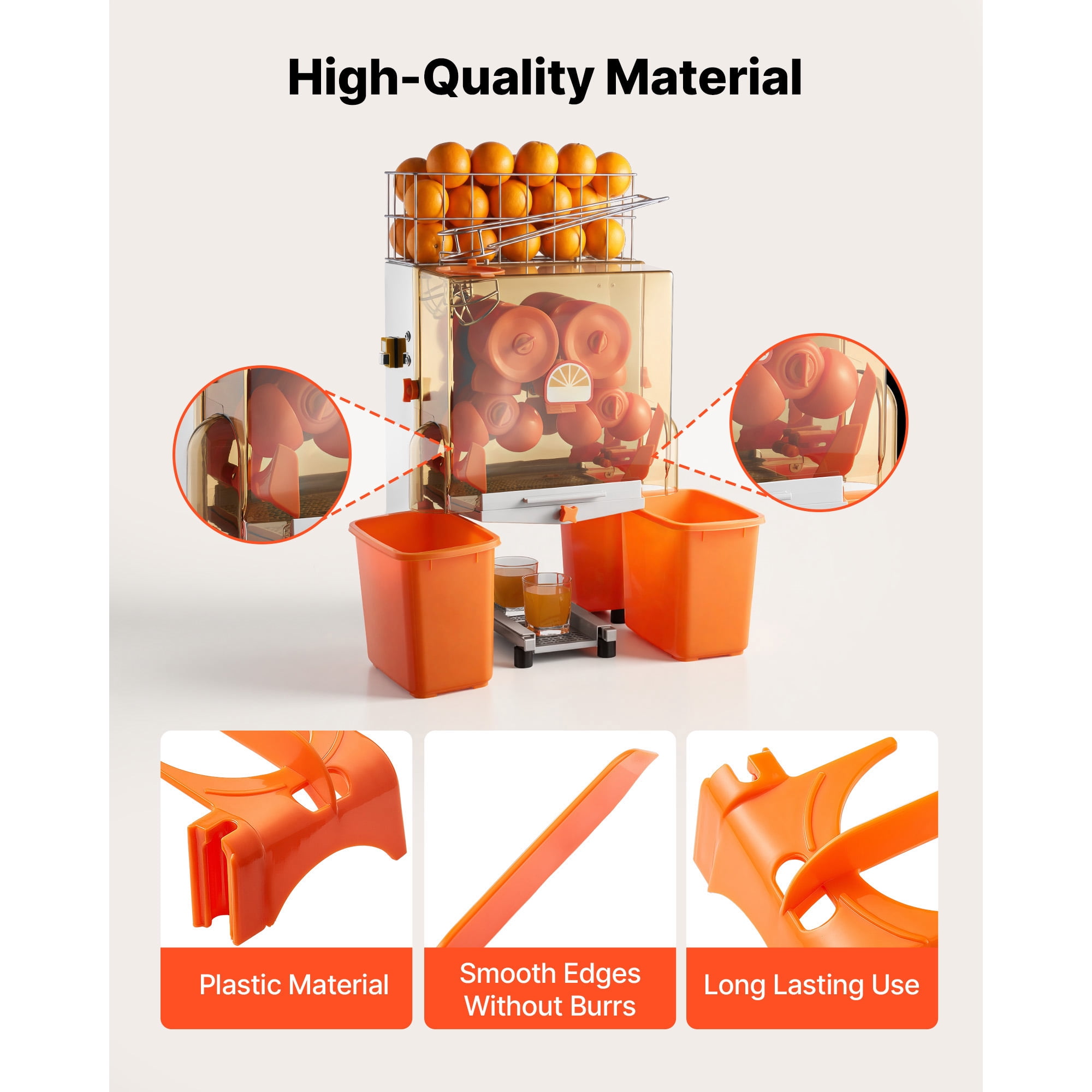 KFFKFF 2pcs Electric Orange Juicer Replacement Parts, Durable Plastic, Compatible with NS2000E Series Electric Juicer, Simple to Install
