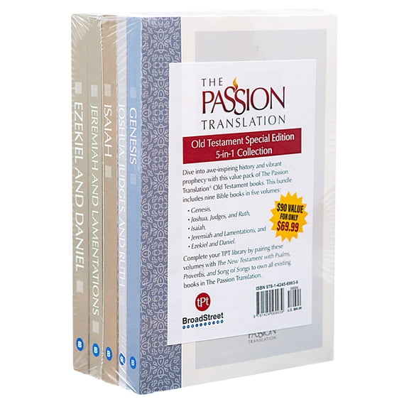 The Passion Translation Old Testament Special Edition: 5-In-1 Collection, (Paperback)