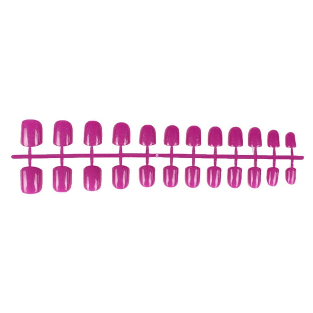 24 Pack Macaroon Solid Colorful Press on Nails Artificial DIY Durable French Graceful Colorfast Acrylic Nail for Manicure Salons 13