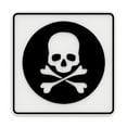 thumbnail image 3 of Sign | Skull Warning Sign - Black & White, 3 of 4