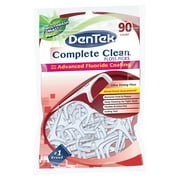 DenTek Complete Clean Floss Picks, Removes Food & Plaque, 90 Count