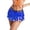 Blue, variant on Women's Tennis Skirts Summer Boho Fringe Skirt Sequin Tassel Belly Dance Scarf Party Belts For Women Girls Pink One Size