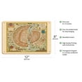 thumbnail image 2 of Paris France - Map of the City - Vintage Pictorial Map c.1578 - 8 x 12 inch Vintage Wood Art Sign, 2 of 4