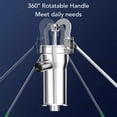 thumbnail image 3 of Manual Well Pump, Sturdy Rustproof Hand Crank Well Pump Triangular Stand Easy Assembly 32mm 25mm Adapter 26ft Suction Lift Stainless Steel  for Courtyard, 3 of 7