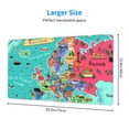 thumbnail image 2 of Cauagu Cartoon Map Of Europe for Large Mouse Pad,XXL Extended Gaming Mouse Mat Long Extended Desk Mat Big Desk Pad Mat(16 x 29.5in) for Work/Game/Office/Home, 2 of 8