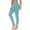 Light Blue, variant on Hueook Cotton Leggings for Women Scrunch Butt Leggings Women's Printed Leggings Yoga Casual Pants Khaki XL