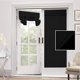 thumbnail image 1 of Cortina opaca para puerta francesa, privacidad, persianas francesas, cortina de bloqueo de luz para puerta corrediza de vidrio con aislamiento térmico, 26 x 68 pulgadas, 1 panel, negro azabache ER, 1 of 7