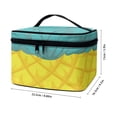 thumbnail image 6 of HELLHERO Durable Travel Organizer Cosmetic Bag Organizer Home Travel Office Pineapple Pattern, 6 of 6