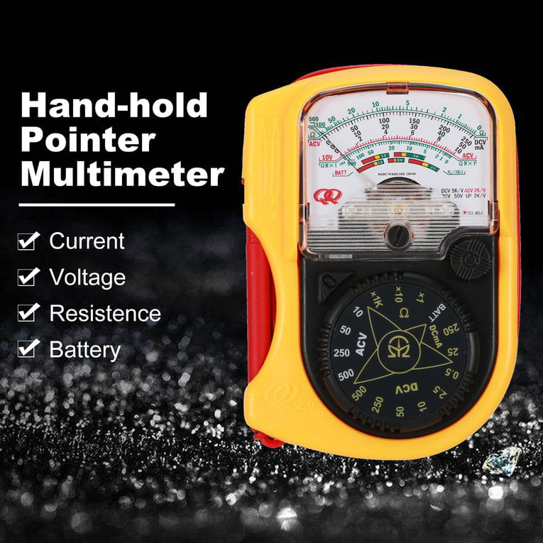 QQ2.0 Pocket Multimeter 1 x AAA Pointer Type Mini Portable Mechanical Meter 