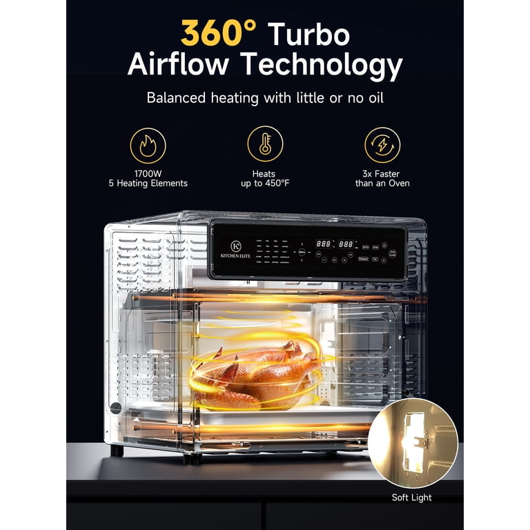 Kitchen Elite 30QT French Door Air Fryer Oven | 20-in-1 Multi