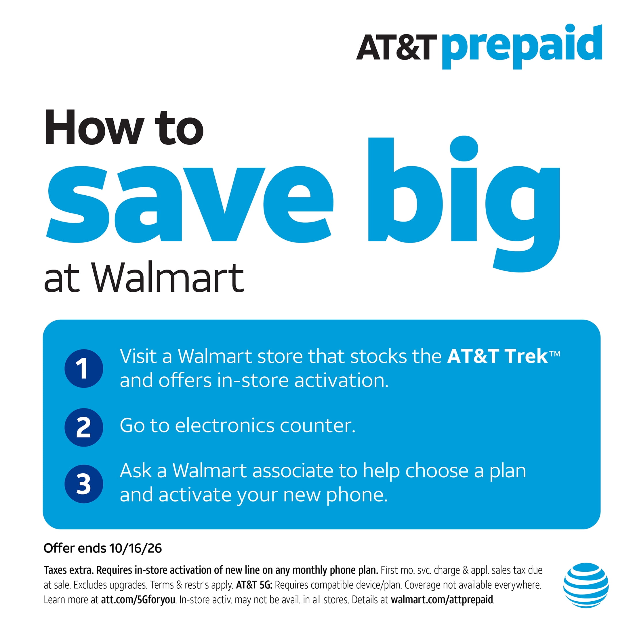 AT&T Trek,64GB Carbon Black, - Prepaid Smartphone[Locked to AT&T]
