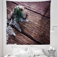 thumbnail image 1 of Pinecones Tapestry, Closeup Christmas Picture New Year Branch Art on Rustic Backdrop, Fabric Wall Hanging Decor for Bedroom Living Room Dorm, 5 Sizes, Dark Mauve and Warm Taupe, by Ambesonne, 1 of 1