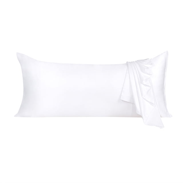 Unique Bargains Silky-Soft Satin Pillow Cases with Zipper Long Pillowcase Pillow Covers