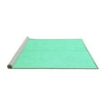 thumbnail image 2 of Ahgly Company Machine Washable Indoor Rectangle Oriental Turquoise Blue Traditional Area Rugs, 3' x 5', 2 of 4