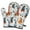 Multicolor Christmas Gnome, variant on Cute Oven Mitts,Multicolor Christmas Gnome Pattern Oven Mitt 2-Pack Set,Kitchen Gloves for Oven,Heat Resistant Oven Mitts 7.7"x12"
