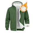 thumbnail image 2 of LHVUOA Mens Warm Fleece Full Zip Up Hoodies Premium Heavy-Weight Fleece Pullover Heavy-Weight Thick Sweatshirt, 2 of 8