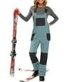 thumbnail image 6 of Fmbrln Womens Ski Bib Pants Waterproof Windproof Insulated Ski Pants Adjustable Strap Color Block One Piece Snow Suit, 6 of 8