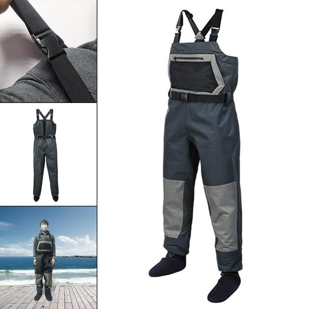 Fishing Waders Fly Fishing Coveralls for Men Chest Waders Fishing Overalls  Mens Stockingfoot Waders Fishing Suit Fishing Pants Suits Kits for Men