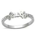 thumbnail image 1 of Alamode LO3968-9 Women Rhodium Brass Ring with Top Grade Crystal in Clear - Size 9, 1 of 1