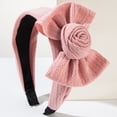 thumbnail image 2 of Women's Bow Headband - Cute Knotted Wide Solid Color Solid Color Solid Color Solid Color Hair Accessory, 2 of 5