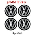thumbnail image 1 of 56/60/63/65/68MM Auto Hub Caps Car Wheel Center Cover Hubcap Sticker Decoration Accessories for VW GTI R Badge Emblem 56MM VW-BK Sticker, 1 of 6