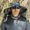 thumbnail image 3 of fastboy Sunproof And Fashionable Solar Fan Bucket Hat For Men Durable Solar Power Fan Light grey, 3 of 6