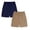 Dark Blue 1PCS & Khaki 1PCS, variant on XEGLSBU 2 Pack Boys Shorts Casual Pull on Elastic Waist Summer Solid Color Shorts for Teen Size 15-16 Years