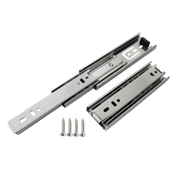 Correderas para cajones, correderas para cajones, repuestos de acero, accesorios de repuesto, guías deslizantes, rieles para armarios de cocina y Longitud 6 pulgadas