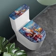 thumbnail image 2 of HELLHERO Polyester Toilet Lid Cover Set for Household Thankful Fall Toilet Seat Covers with Adjustable 2 Piece Set, Christmas Gifts, 2 of 5
