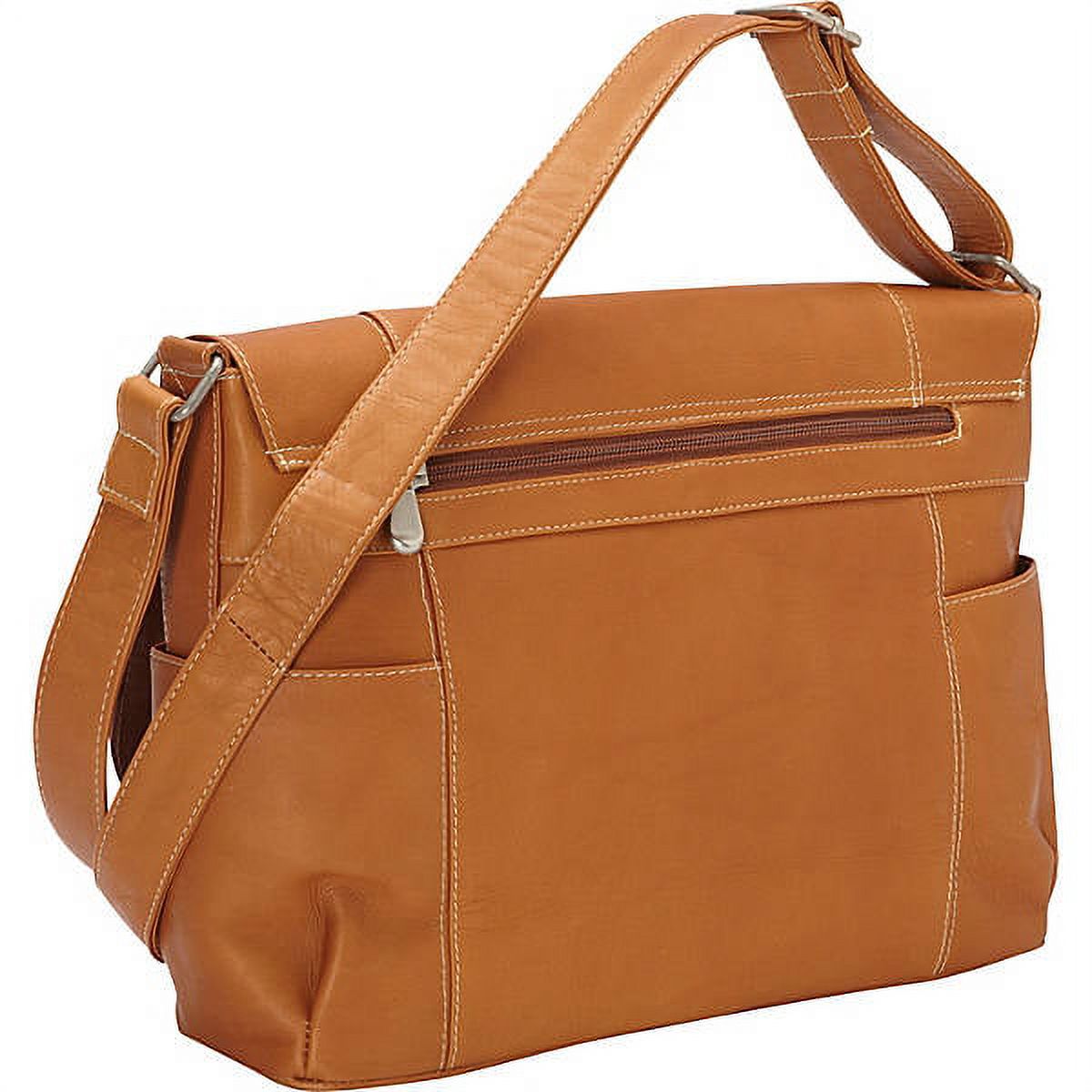 Le Donne Leather Flap Over Shoulder Bag LD-5004 - image 3 of 4