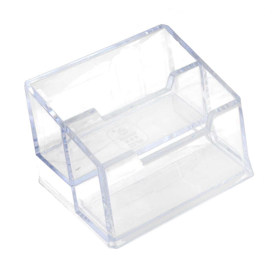 Unique Bargains Pany Fice Plastic 2 Slots Business Name Card Holder Display Stand Walmart