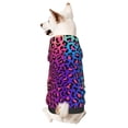 thumbnail image 1 of Fotbe Leopard Neon Rainbow Gradient Sudadera con Estampado para Perros Pequeños – Suéter con Capucha para Mascotas, Tela Suave de Forro Polar con Bolsillo-XX-Large, 1 of 7